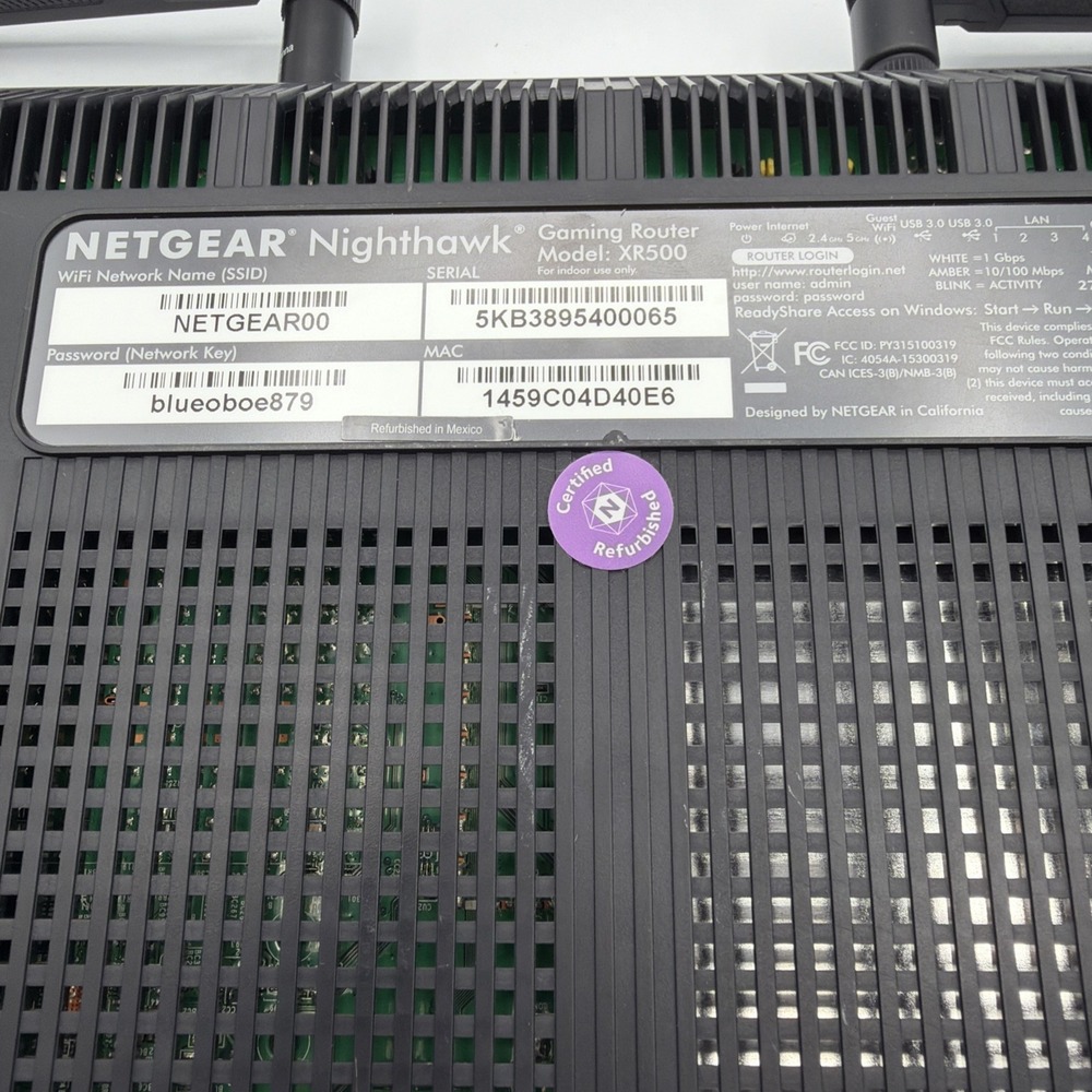 NETGEAR Nighthawk XR500 Gaming Router Bundle AC Adapter Ethernet Cable Working - Picture 7 of 11